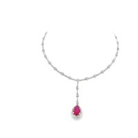 Necklace Ultima Edizione Woman Collana tennis in Silver Smeraldo CAO2606 - CAO2606
